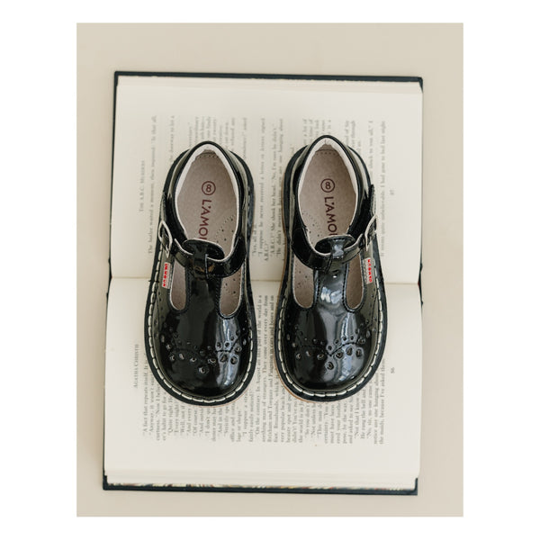 Toddler Girl's Leather Shoes - Ruthie Champagne T-Strap Stitch Down Mary Jane - lamourshoes.com