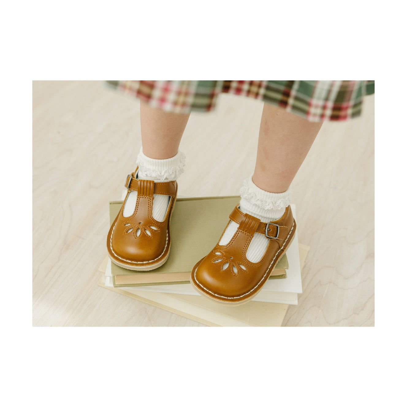 Sienna Vintage Inspired Appleseed Mary Jane Camel