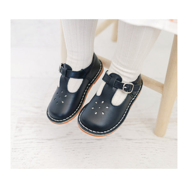 Joy Classic Leather Stitch Down T-Strap Mary Jane – L'Amour Shoes