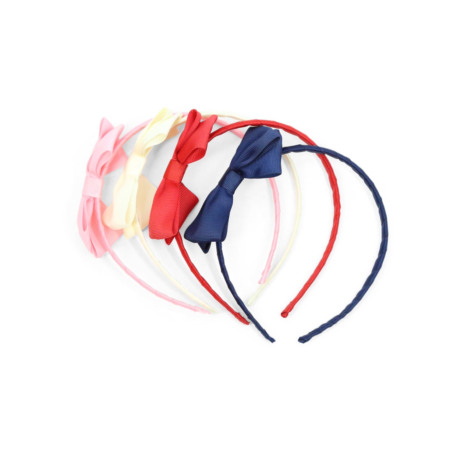 Grosgrain Bow Headband (Buttercream) L'Amour Girls Grosgrain Bow Headband Buttercream