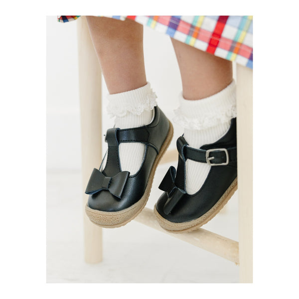 L'Amour Girls Classic Bow T-Strap Mary Jane – L'Amour Shoes