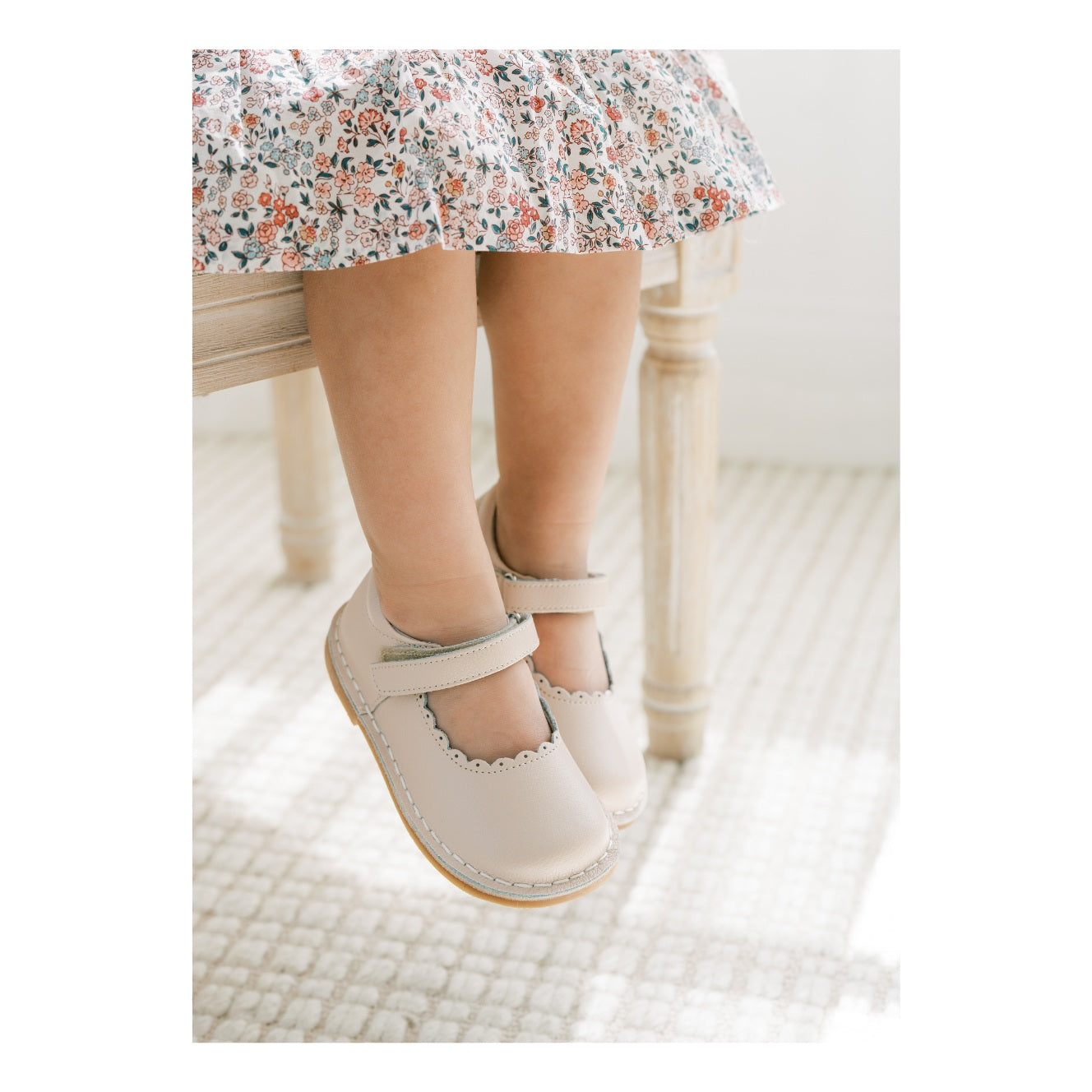 Caitlin Scalloped Mary Jane Almond