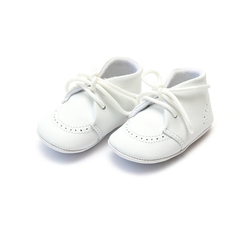 Benny Leather Lace Up Brogue Oxford Crib Shoe (Infant) - L'Amour Baby Shoes