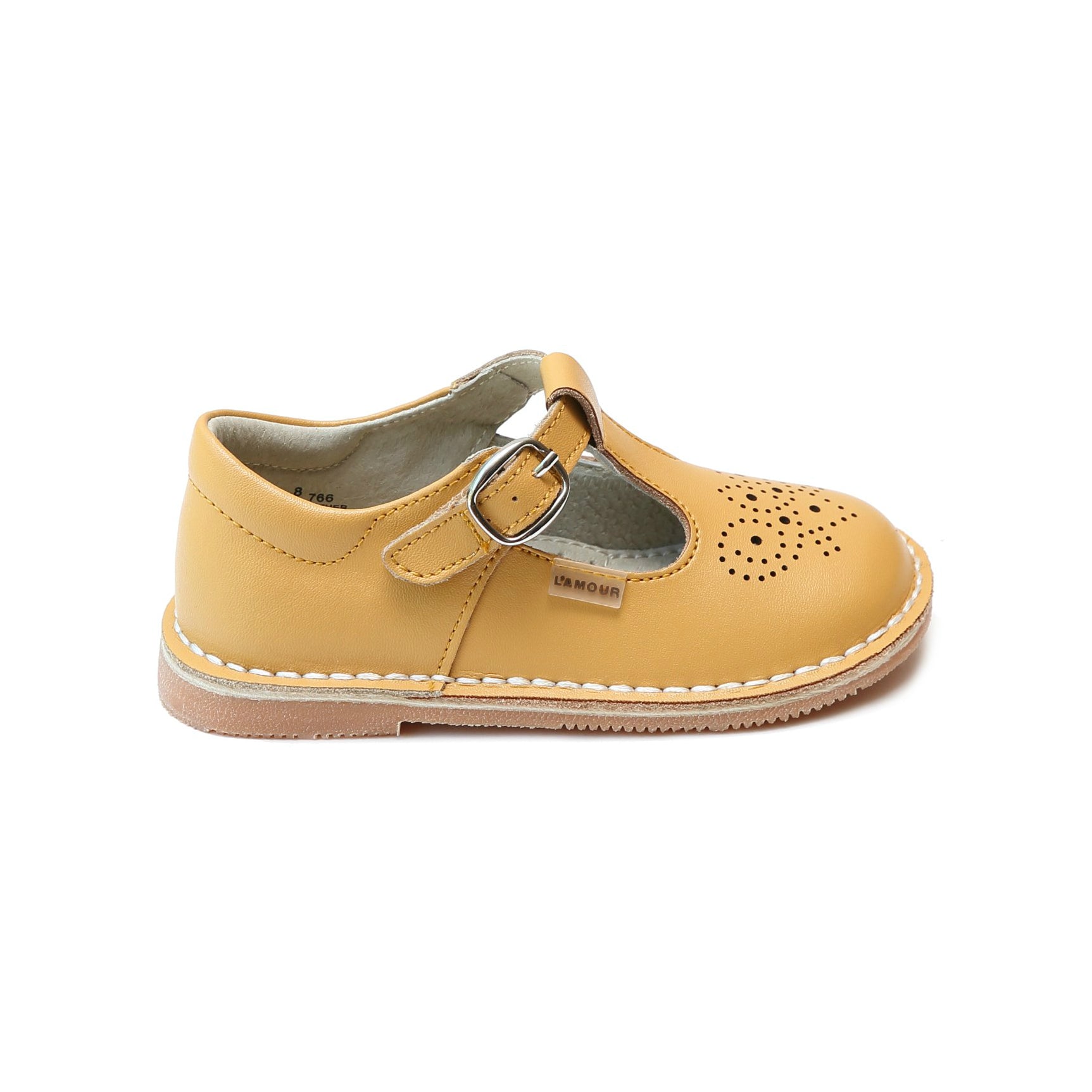 Ollie T-Strap Leather Mary Jane Ollie Mustard T-Strap Leather Mary Jane