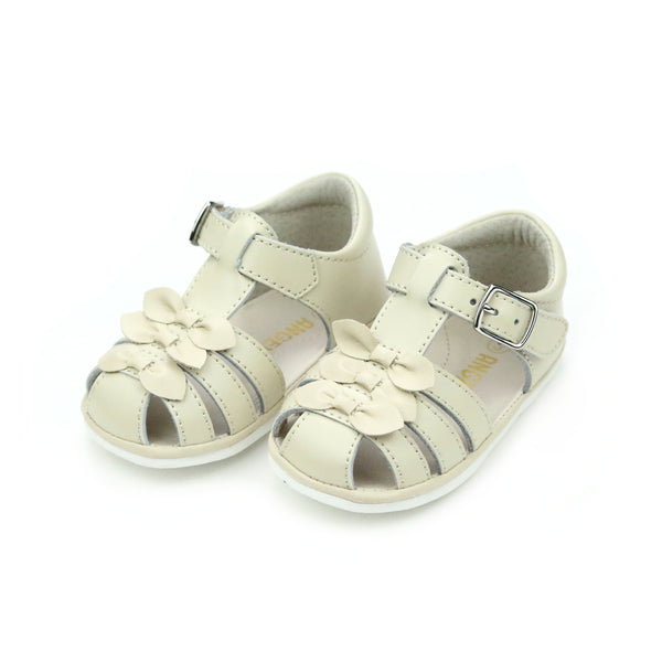Baby girl's Oatmeal sandal - Everly - Angel baby shoes - L'Amour