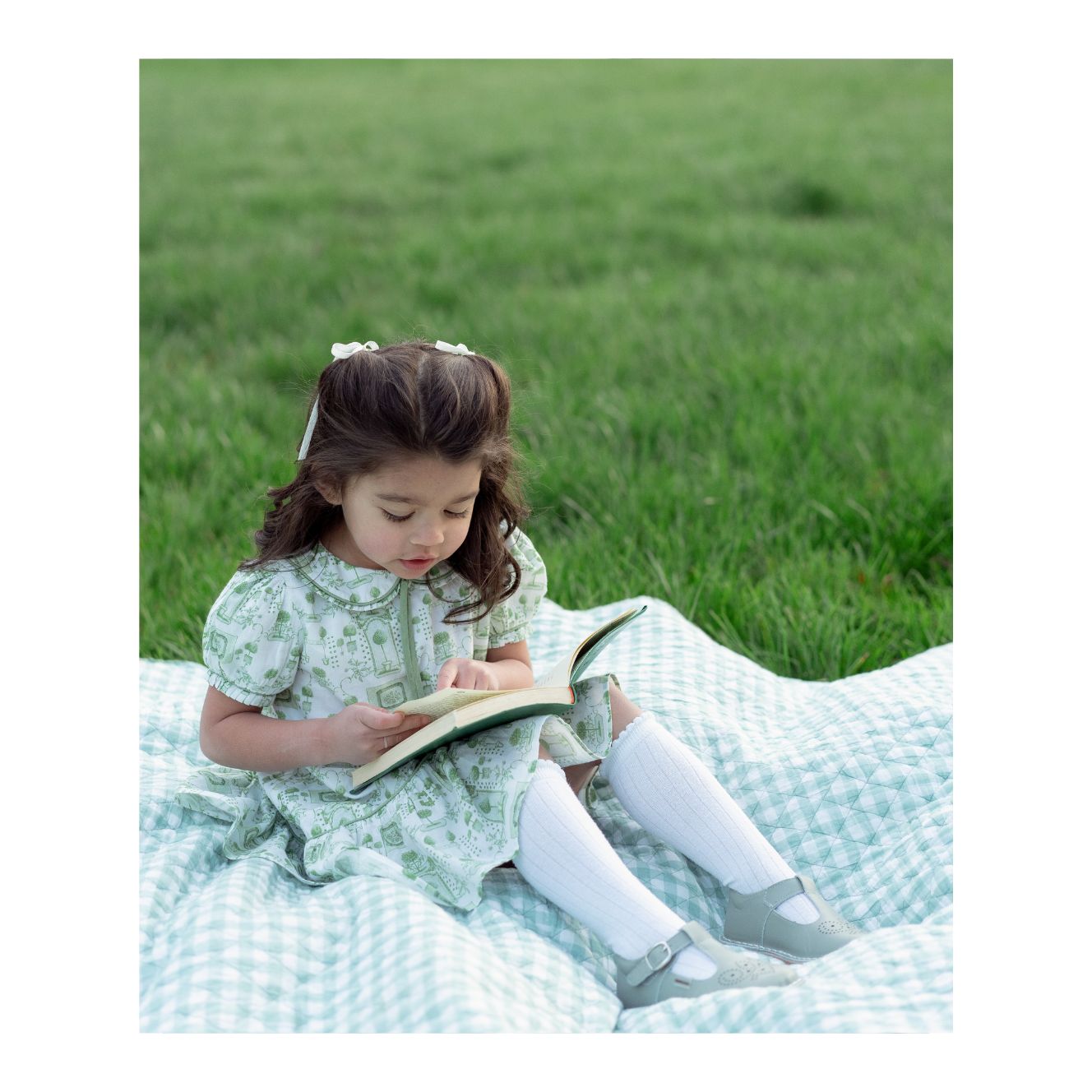 Ollie T-Strap Leather Mary Jane Toddler Girl's Sage Spring  Mary Jane - L'Amour Shoes