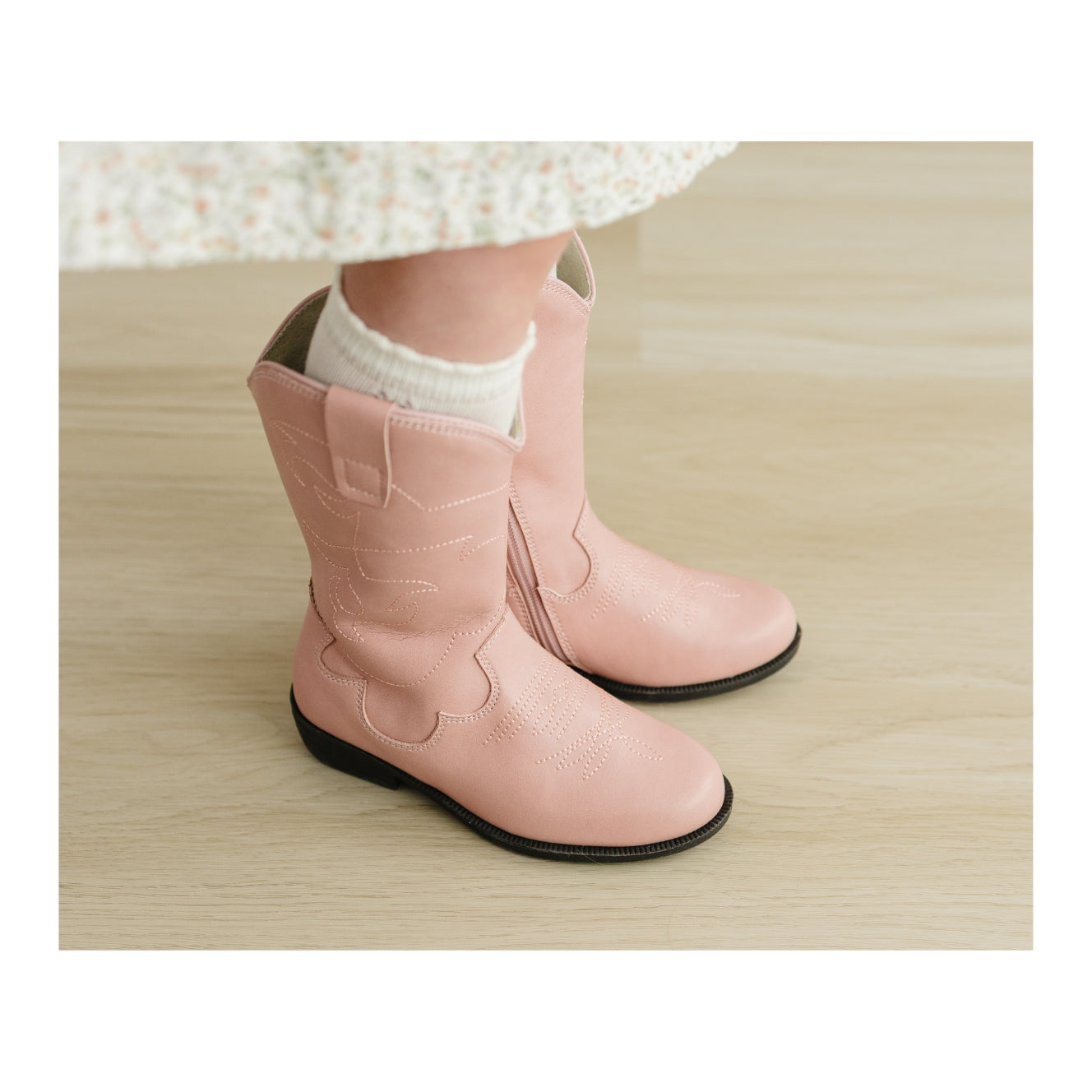 Toddler Girls' Western Boots in Pink - Callie L'Amour Shoes
