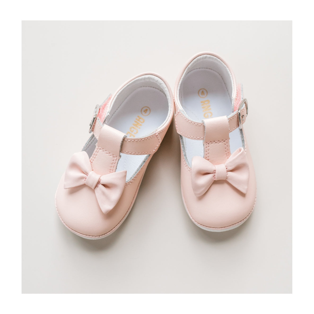Angel Baby Girls Minnie Bow Leather Mary Jane – L'Amour Shoes
