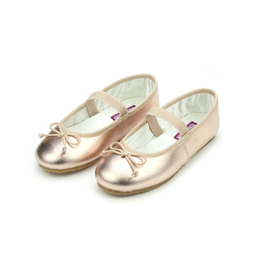 Toddler Girl's Ballet Flats - Alia Rosegold Ballet Flats - L'Amour Shoes
