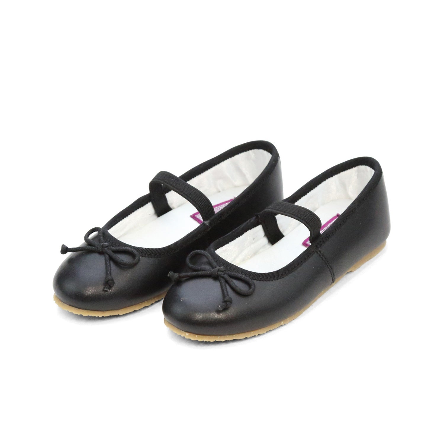 Toddler Girl's Ballet Flats - Alia Black Ballet Flats - L'Amour Shoes