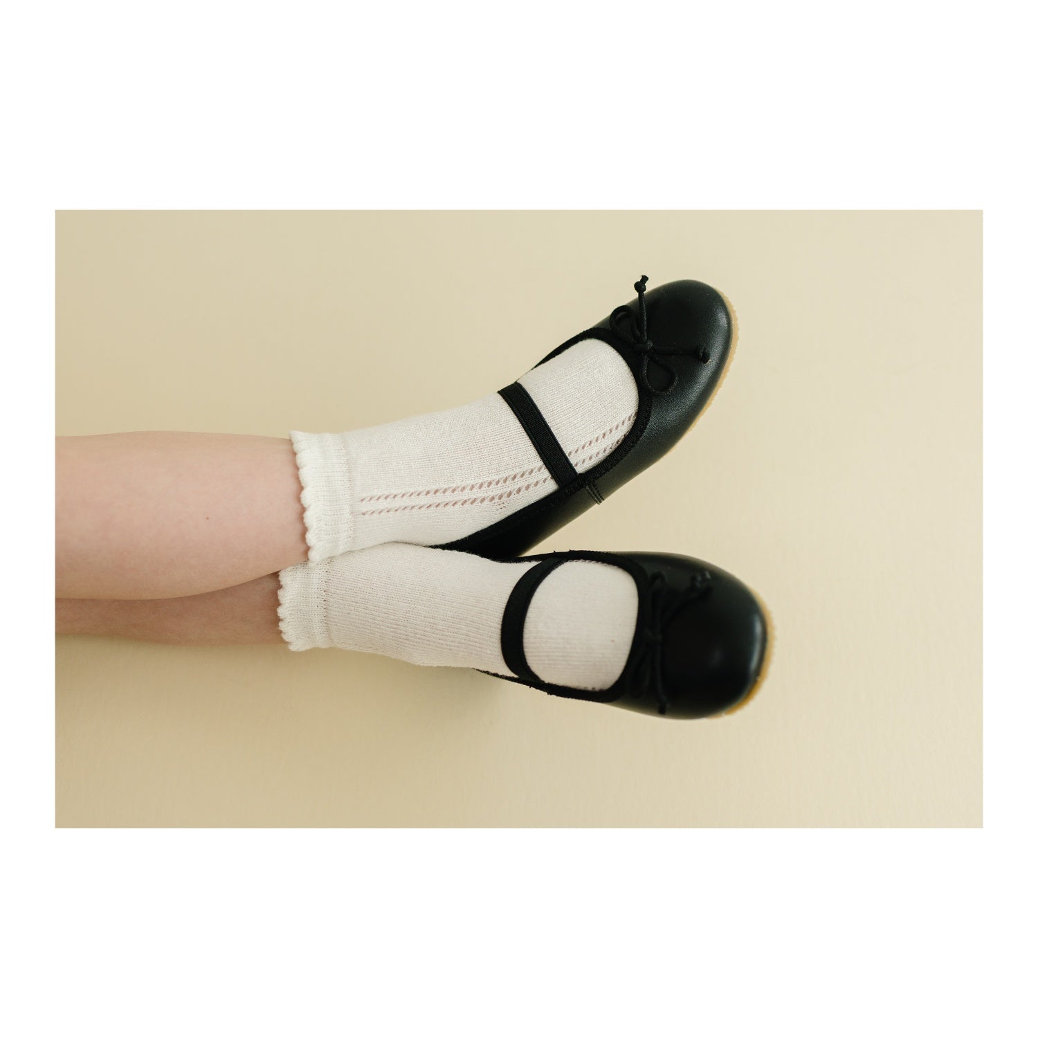 Toddler Girl's Ballet Flats - Alia Black Ballet Flats - L'Amour Shoes