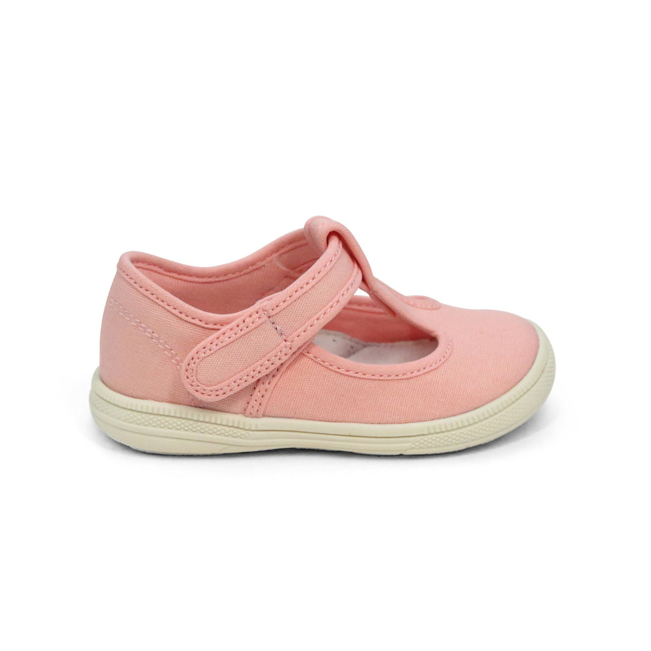 Astrid Pink T-Strap Mary Jane - Toddler Girls Canvas Sneaker - L'Amour Shoes
