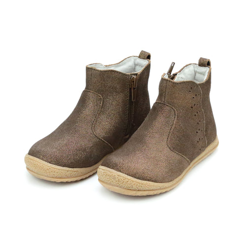 Girl's Toddler Brown Leather Boot - Marla - L'Amour Shoes