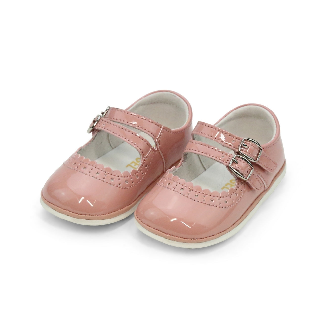 Elise Baby Girl's Patent Rose Mary Jane - Angel Baby Shoes - L'Amour