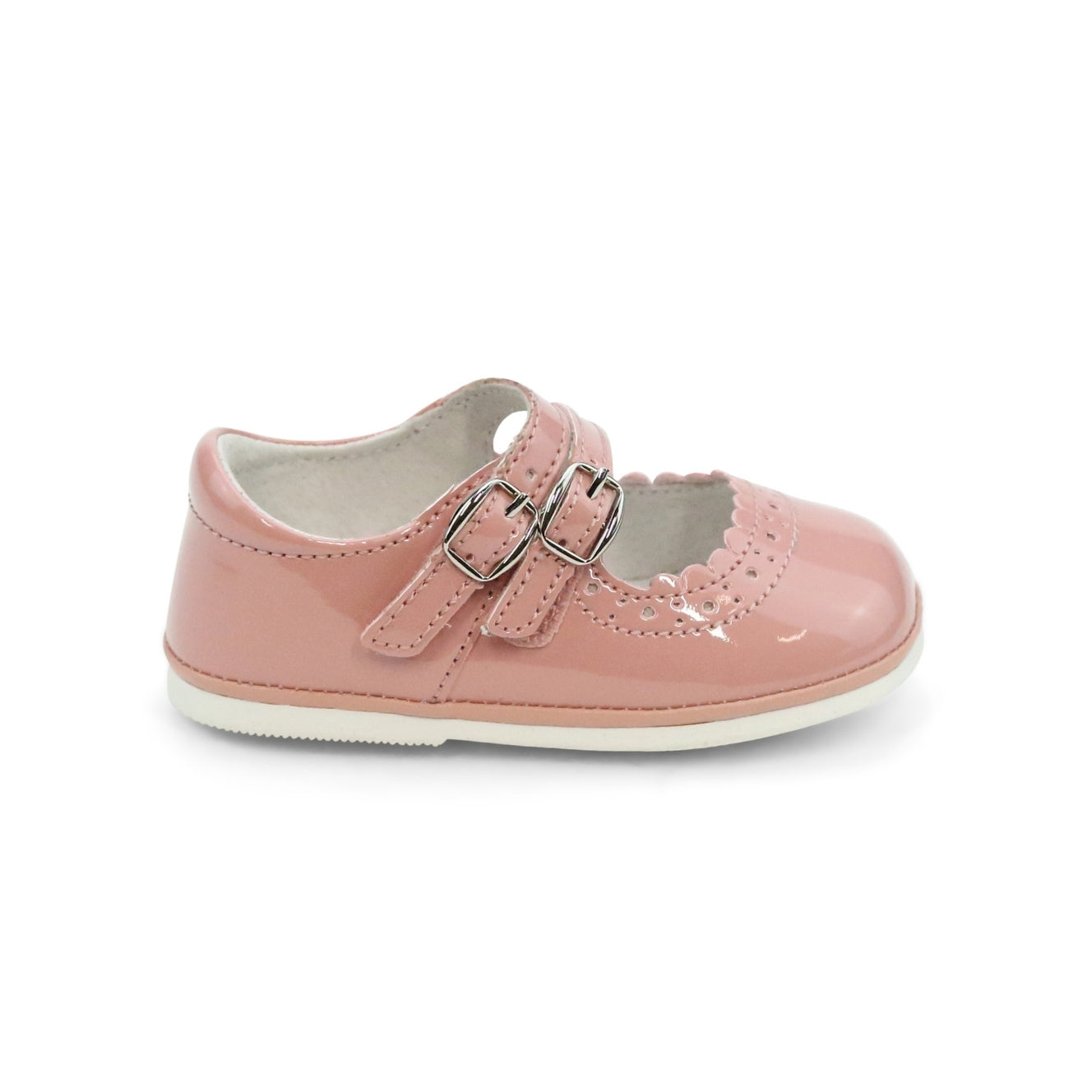 Elise Baby Girl's Patent Rose Leather Mary Jane - Angel Baby Shoes - L'Amour