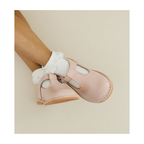 Selina Toddler Pink T-Strap Girl's Mary Janes - L'Amour Shoes