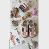 L'Amour Girls Emma Pink Bow T-Strap Mary Jane - Lamourshoes.com