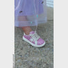 L'Amour Toddler Girls Kinley White Glitter Star Sneaker