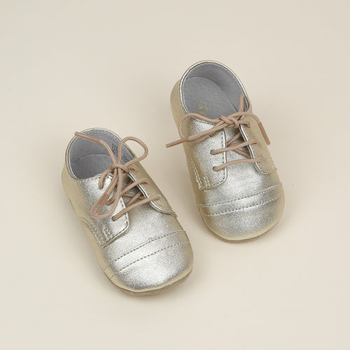 Bailey Leather Derby Crib Shoe (Infant)