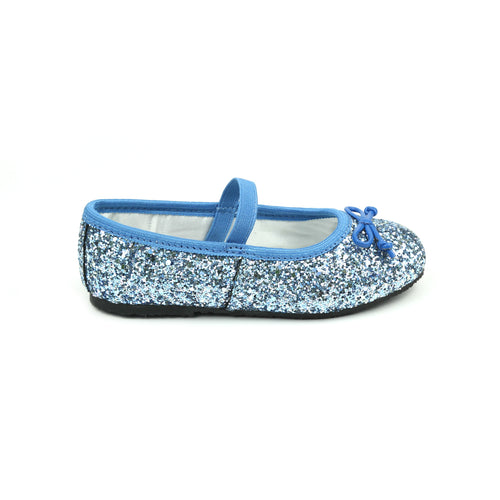 Dorothy Blue Sparkle Chunky Glitter Flat - L'Amour