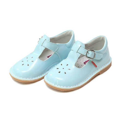 Joy Classic Patent Sky Blue T-Strap Mary Jane - L'Amour Shoes