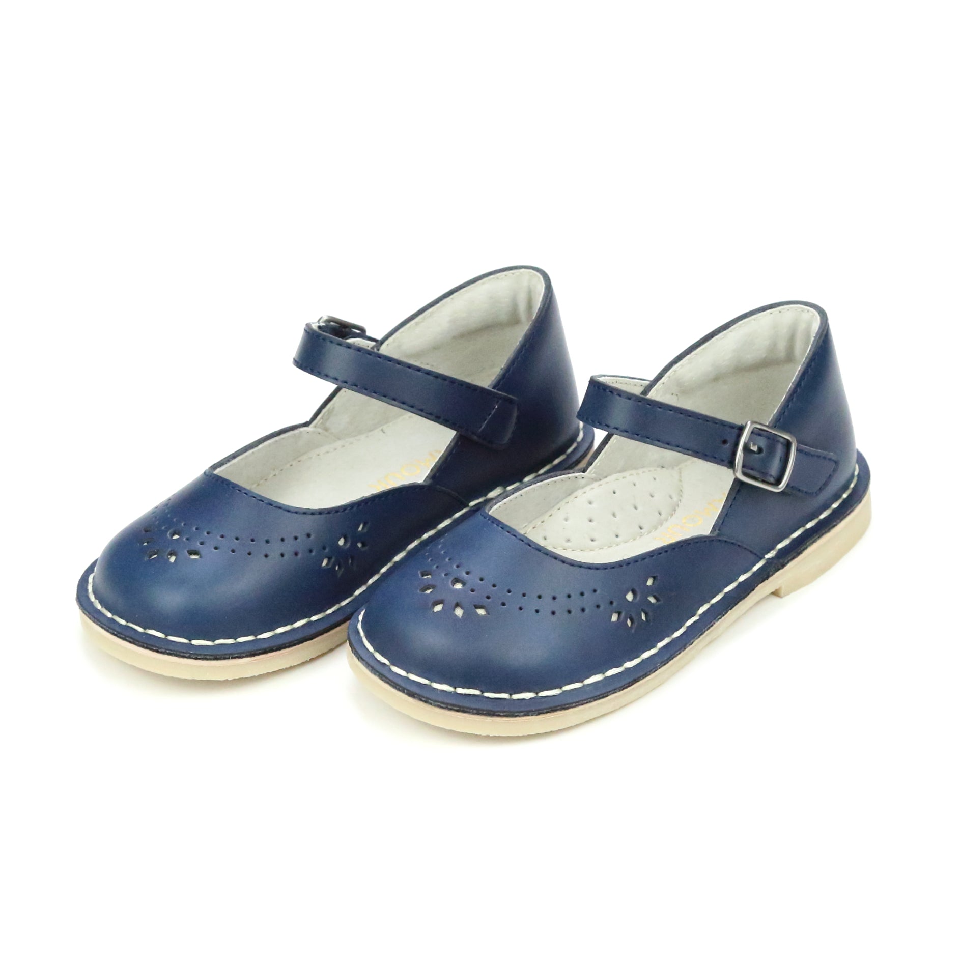 L'Amour Shoes Antonia Toddler Girl Classic Leather Mary Jane School Shoes