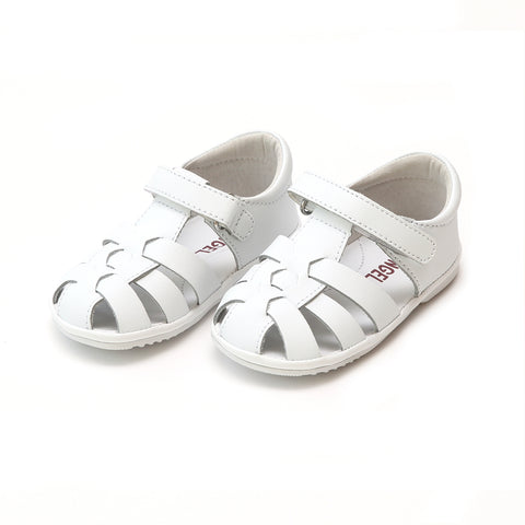 Elodie Girls Scalloped T-Strap Mary Jane Crib Shoe (Infant)