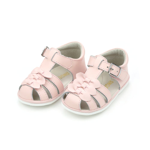 Baby girl's Pink sandal - Everly - Angel baby shoes - L'Amour