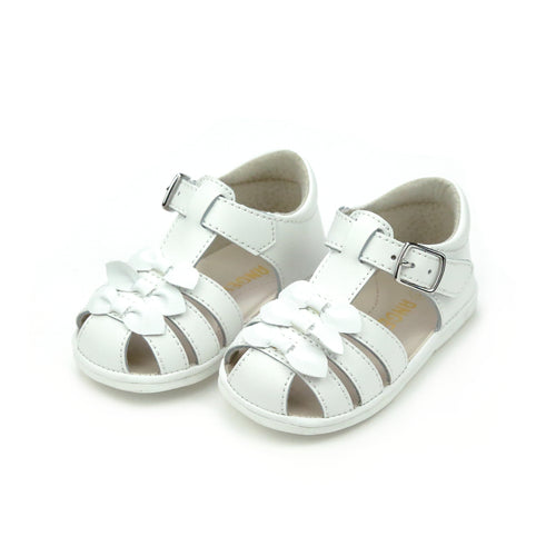 Baby girl's white sandal - Everly - Angel baby shoes - L'Amour