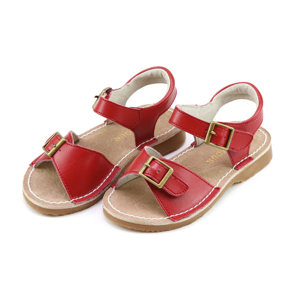 Girls red hot sale sandals