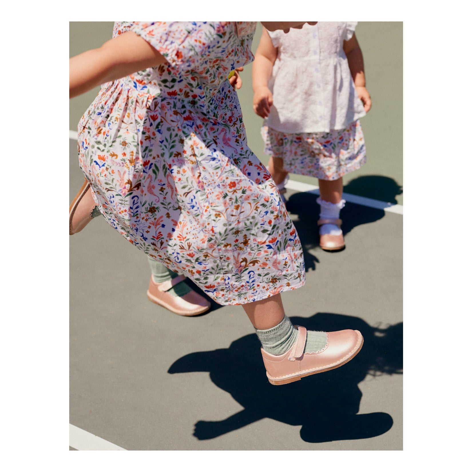 Online Exclusive - Caitlin Pink Gold Scalloped Stitch Down Mary Jane L'Amour Shoes Online Exclusive - Caitlin Pink Gold Scalloped Stitch Down Mary Jane L'Amour Shoes