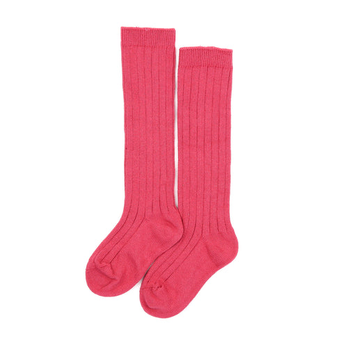 L'Amour Toddler Girls Cherry Ribbed Knee High Socks  - L'Amour Shoes