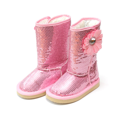 Ivy Sequin Flower Boot - L'Amour Boots