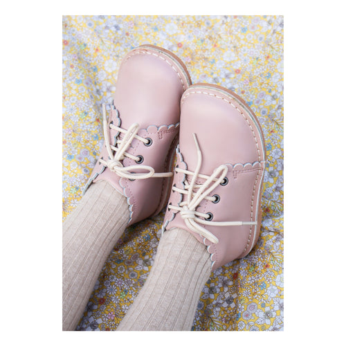 Toddler Girl's Dusty Pink Leather Boot - Georgie - L'Amour Shoes